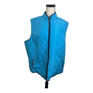 Southern lady quilted new plus size best front pockets. Light blue size 2X.